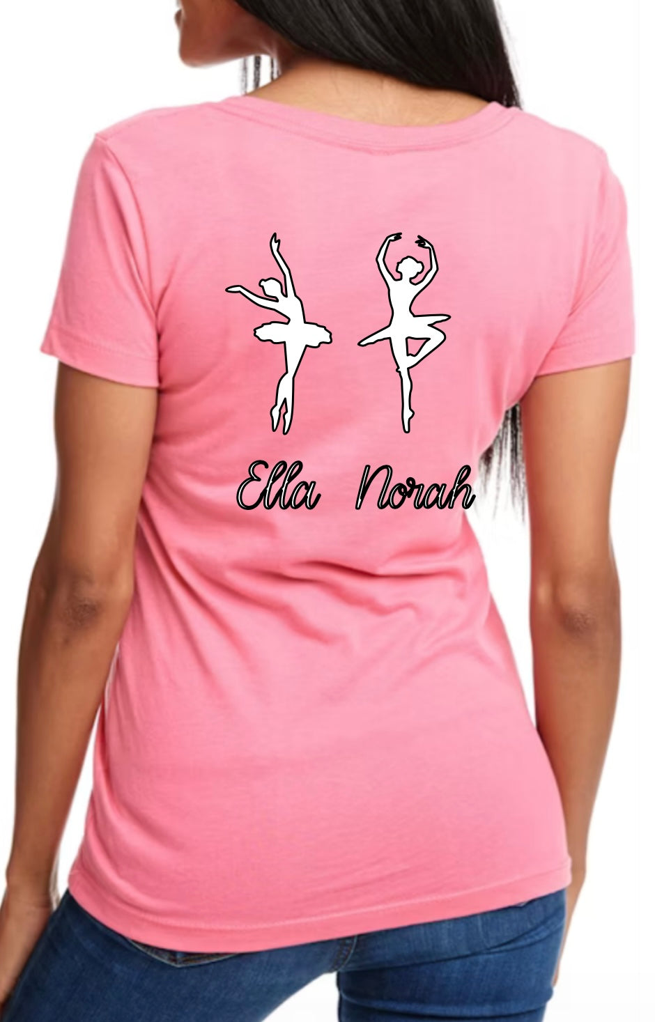 Personalized Exhale Mom Shirt With Dancer Names On Back